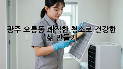 광주 오룡동 쾌적한 청소로 건강한 삶 만들기