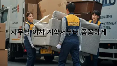 사무실 이사? 계약서부터 꼼꼼하게!